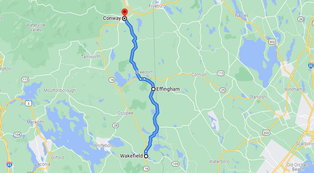 motorcycle route map of NH-153