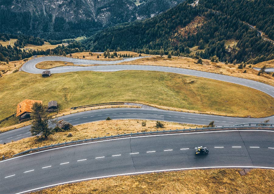 Grossglockner High Alpine Road motorcycle ride in Austria