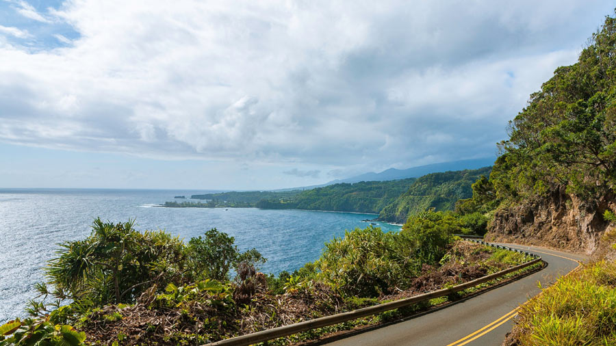 Hana Highway motorcycle ride in Hawaii