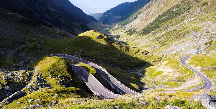 Transfăgărășan Highway motorcycle ride in Romania