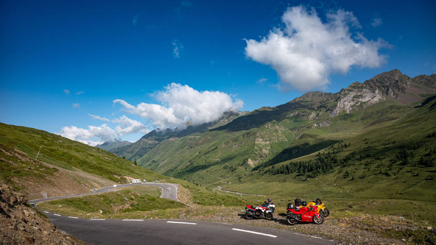 Col du Tourmalet motorcycle ride in France