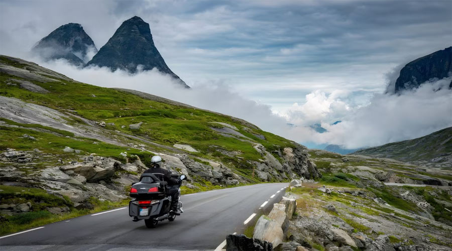 Trollstigen motorcycle ride in Norway
