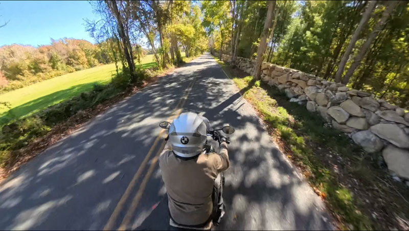 the Insta360 is the best camera for motorcycle rides