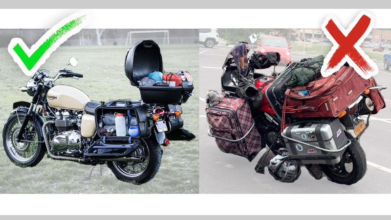 how to pack for a weekend motorcycle trip